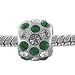 Bling Pandora Style Beads Vert And Clair Round Faux Diamant Europ????enne Breloques Charms Perles Co