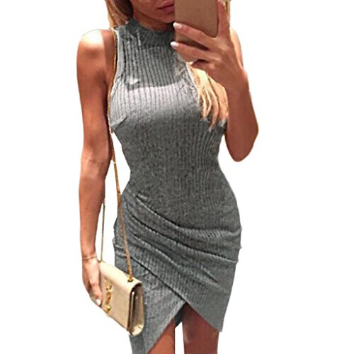 Kissky Women's Color Block Long Sleeve Bodycon Tshirt Dress