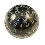 100 Sided Black Dice Round in Black Suedine Pouch