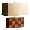 Root Beer Square Recliner Table Lamp - 19"