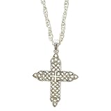 Celtic Trinity Knotted Cross Necklace