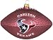 Houston Texans NFL Glass Football Ornament (5