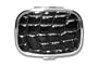 Rectangular Black Crocidile Pill Box Case w/ Mirror and 3 Compartments