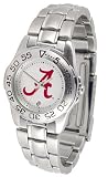 Alabama Crimson Tide Suntime Ladies Sports Watch w/ Steel Band - NCAA College Athletics