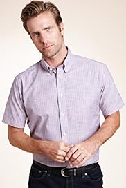 XS Blue Harbour Pure Cotton Stripe Shirt