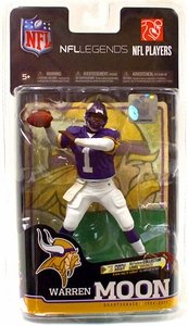 McFarlane Toys NFL Sports Picks Legends Series 6 Action Figure Warren Moon (Minnesota Vikings) Purple Jersey Bronze Collector Chase