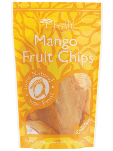 Bodhi Mango Fruit Chips, 100% Natural and 100% Fruit, 1.7 Ounce Bags (Pack of 6)