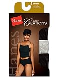 Womens Hanes 3 Pair Body Creations Microfiber Brief