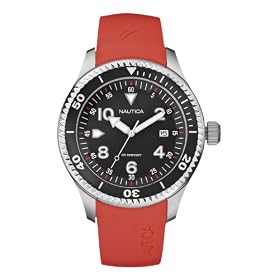 Nautica Men's NST03 Red Resin Watch #N10025G