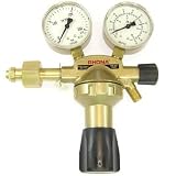 Eigenschaften Rhöna  / Rhöna Flaschendruckminderer Argon/Co2 bis 200 bar Eingangsdruck, Arb.-Manom.10/16 bar, Ausg. 1/4?