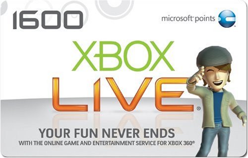 Xbox 360 Live 1600 Points [Online Game Code]