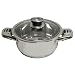 Alpha High Quality Heavy Gage 7.5 Qt Stainless Steel Stock Pot with Glass Lid and innovation handled By Savezoneusa