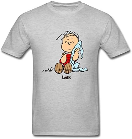 Tution T shirt Customized Meet Linus Men T shirt Grey Short Sleeve XXL