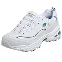 Skechers Women's Featherweight Sneaker,White/Blue,5 M US