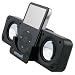 INSTEN Black Folding Stereo Speaker for iPod (video), iPod nano, iPod Photo, iPod Mini, and iPod Shuffle, Microsoft Zune