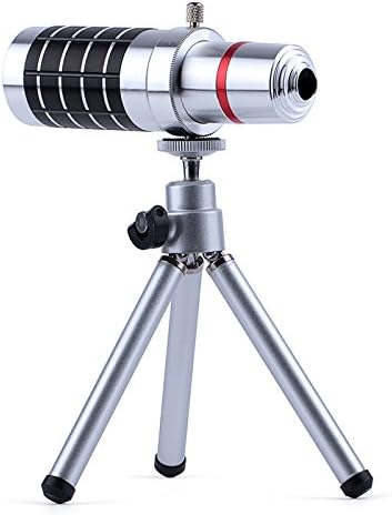 LightingFox 16X Zoom Telephoto Metal Microscope Mobile Phone Camera Lens with Universal Holder and Tripod For iPhone Samsung Nokia Smartphone