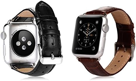 Apple Watch Band, Benks® Classical Watch Band Cowhide Genuine Leather Strap Wrist Band Replacement Metal Clasp for Apple Watch - Brown