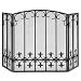 Fleur de Lis Fireplace Screen (Triple Panel)