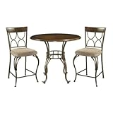 Powell Langley Gathering Table with 4 Counter Stools - 470-441M1