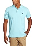 U.S. Polo Assn. Mens Solid Polo With Small Pony, Horizon Blue, Small