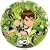 Ben 10 Party Plates - 8 Ben 10 Paper Party Plates