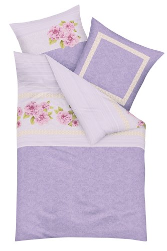 Kaeppel G-101536-25D1-VADS Bettw&auml;sche 2-teilig Fleur du Coeur 135 x 200 cm Superfein Satin Preisvergleich