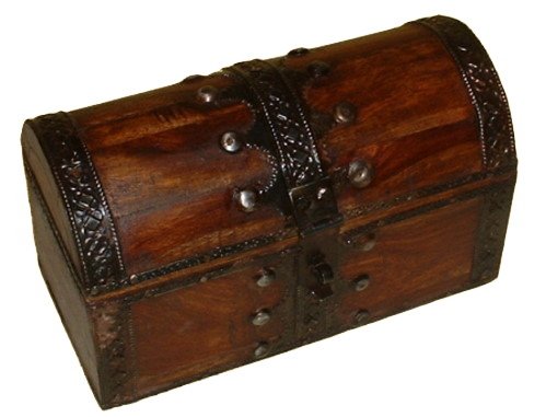 SCHATULLE SCHATZTRUHE HOLZTRUHE ARIELLE TRUHE MEDIUM