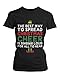 Women's Black Cotton T-Shirt - Best Way to Spread Christmas Cheer Graphic Tee