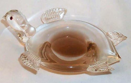Sea Turtle, seaturtle, Large, Purple in Clear body, flat bottom Paperweight