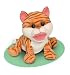 Plush Calypso Orange Tabby Cat Puppet 11