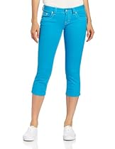 Hot Sale Miss Me Juniors Floral Fleur De Lis Jean Capri, Hawaiian Blue, 30