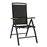 Testrut 414472 Alu-Klappsessel Florida, schwarz matt