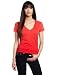 True Religion Women's Short Sleeve TR Signature V-Neck Top
