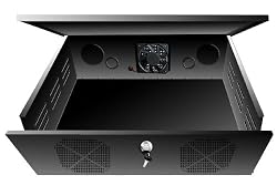 Clover Electronics LOC200 VCR/DVR Lock Box with Fan - Medium (Black)