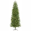 7.5' Pre- Lit Slim Redwood Pine Christmas Tree - Multicolor Duralit Lights