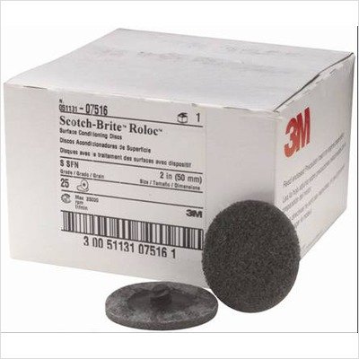 2in. Scotch Brite Roloc Surface Conditioning Discs Fine Gray