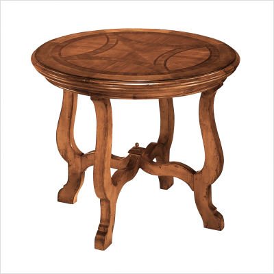 Idealist Allevard Round End Table Finish: Dover Stain, Distressing: Heavy Antiqued Idealist Allevard Round End Table Finish: Dover Stain, Distressing: Heavy Antiqued
