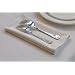 20 in by 20 in White Napkins Heavy Woven Polyester - Commercial Grade (12 Pack)