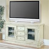 Westminster 68" TV Stand in Vintage Cream Crackle