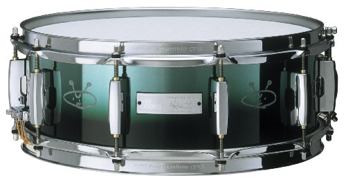 Pearl MR1450, Morgan Rose signature Snare Drum, Green Metallic Fade with Glow-in-the-Dark Graphics