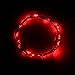 BINZET Soft Wire LED Light String 3m 30 LED Bulbs Starry Starry Light Indoor String Light Outdoor String Lights 3 AA Batteries Operated LED Fairy Light - Red