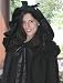 Black Wool ~ Irish Kinsale Long Cloak with Gathered Removable Hood