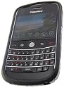 CellBitz Combo Pack - Black Silicone Case Skin + Screen Protector Shield For Blackberry Bold 9000