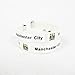 Manchester City F.c. Team Logo English Soccer Wristband Bracelet