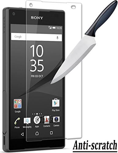Sony Xperia Z5 Screen Protector, HUYSHE Sony Xperia Z5 9h Hardness Tempered Glass Screen Protector High Defintion(HD) Clear Screen Protector
