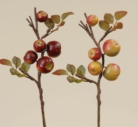DEKO APFELZWEIG 2-TLG. SET HERBSTDEKO