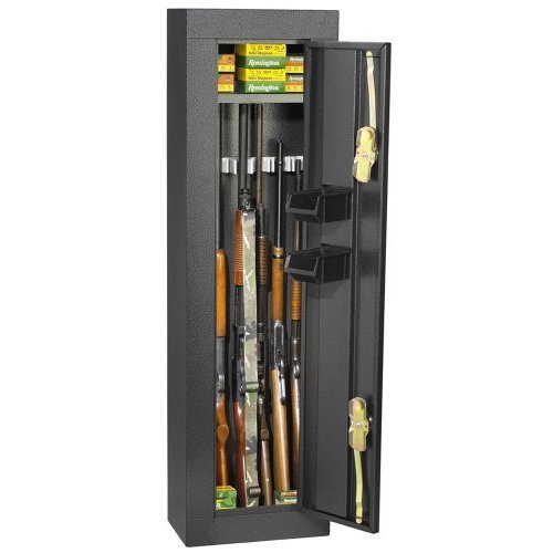 HOMAK HS30103605 6-Gun Security Cabinet, Gloss Black