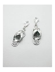 Flip Flop Charm In 92.5 Sterling Silver