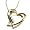 Goldmaid Damen-Collier Herzen 585 Bicolor 3 Diamanten 0,03ct He C08GW