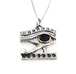 Boxed Egyptian Eye of HORUS Silver-Tone Pewter Pendant Necklace